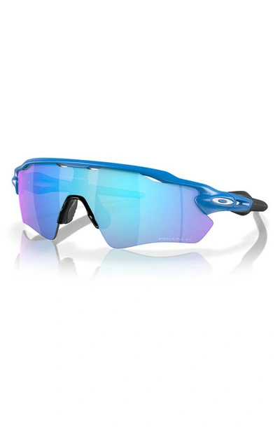 Oakley Radar® Ev Path® Prizm™ Polarized Wrap Shield Sunglasses In Sapphire