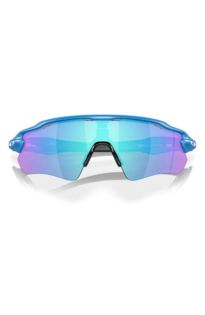 Oakley Radar® Ev Path® Prizm™ Polarized Wrap Shield Sunglasses In Sapphire