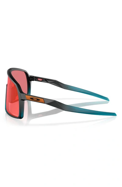 Shop Oakley Sutro Prizm™ Wrap Shield Sunglasses In Red