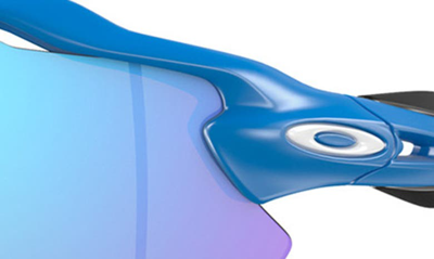 Oakley Radar® Ev Path® Prizm™ Polarized Wrap Shield Sunglasses In Sapphire
