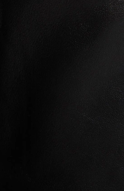 Frame Lambskin Leather Pants In Black