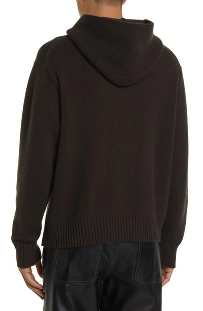 Shop Frame Cashmere Pullover Hoodie In Marron