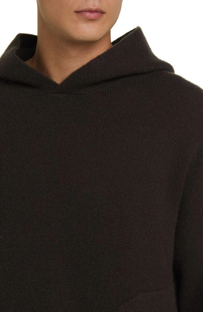 Frame Men's Solid Cashmere Hoodie In Marron