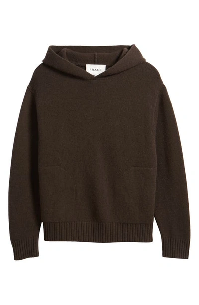 Shop Frame Cashmere Pullover Hoodie In Marron