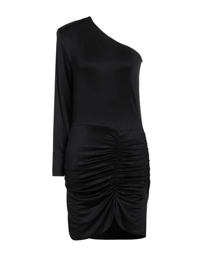 Maria Vittoria Paolillo Mvp Woman Mini Dress Black Size 8 Acetate, Elastane In Black