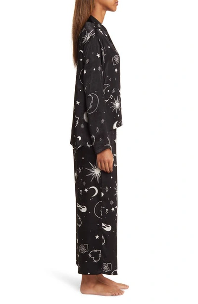 Shop Bp. Satin Pajama Set In Black Mystical World