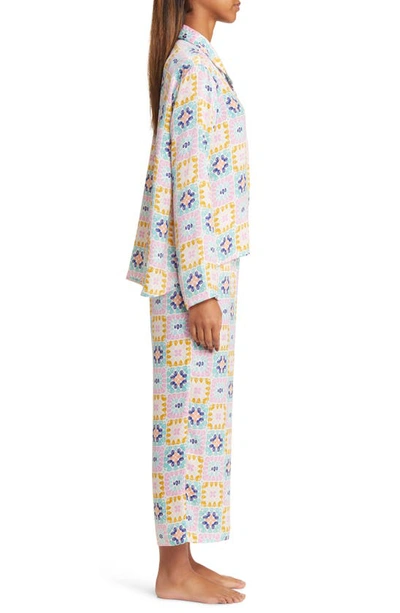 Shop Bp. Satin Pajama Set In Ivory Egret Crochet Square