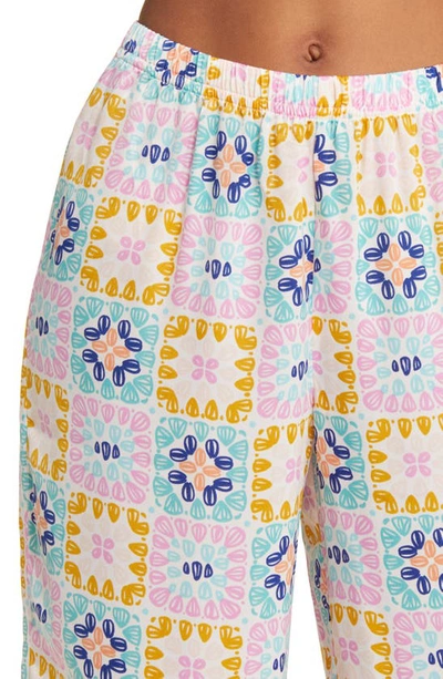 Shop Bp. Satin Pajama Set In Ivory Egret Crochet Square