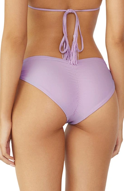 Shop Pq Swim Isla Macramé Triangle Bikini Top In Violet