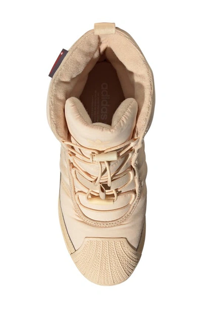 Shop Adidas Originals Kids' Superstar Boot In Sand Strata/ White