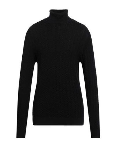 Shop Jeordie's Man Turtleneck Black Size Xxl Merino Wool