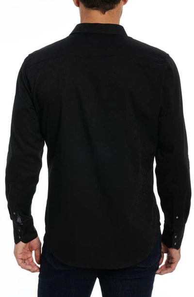 Robert Graham Highland Woven Button-up Shirt In Black