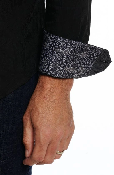 Shop Robert Graham Highland Woven Button-up Shirt In Black