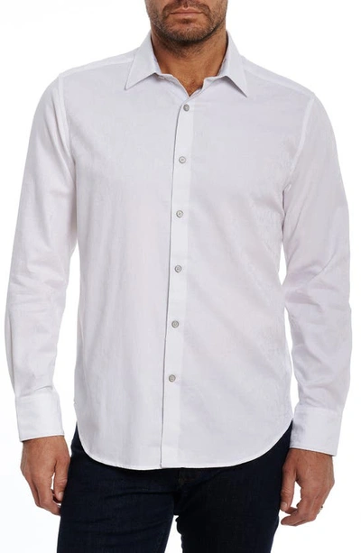 Shop Robert Graham Highland Woven Button-up Shirt In White