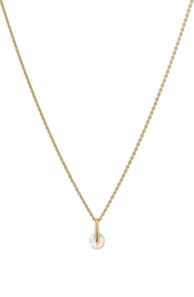 Shop Cast The Daring Pearl Pendant Necklace In 14k Yellow Gold