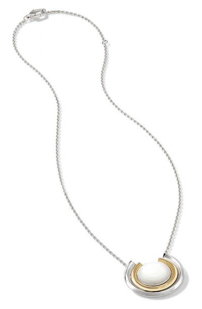 Shop Cast The Edge Pendant Necklace In Sterling Silver 14k