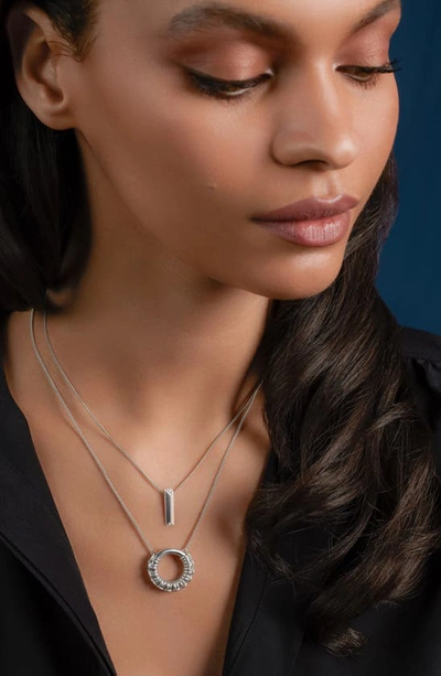 Shop Cast The Knot Loop Pendant Necklace In Sterling Silver