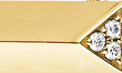 Shop Cast The Blade Pavé Diamond Pendant In 14k Yellow Gold