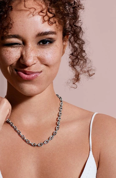Shop Cast The Baby Brazen Chain Necklace In Sterling Silver