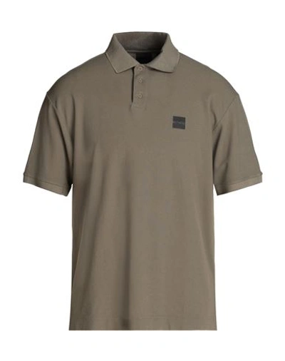 Shop Outhere Man Polo Shirt Military Green Size Xxl Polyamide