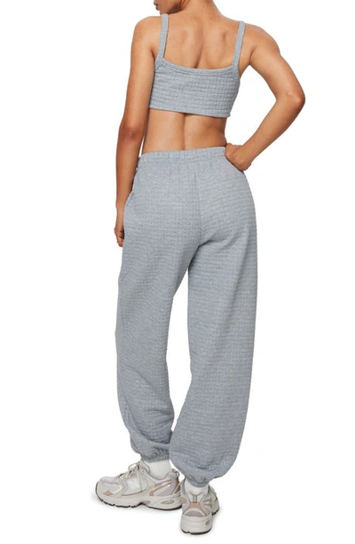 Shop Princess Polly Arabella Crop Camisole & Sweatpants Set In Grey