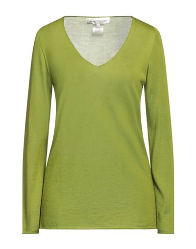 Shop Lamberto Losani Woman Sweater Acid Green Size 10 Cashmere, Silk