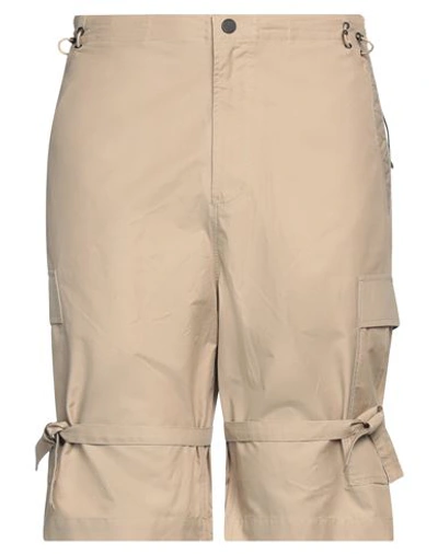 Shop Maharishi Man Shorts & Bermuda Shorts Khaki Size L Organic Cotton, Polyester In Beige