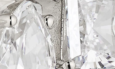 Nadri Invitation Only Mixed Cluster Earrings In Rhodium