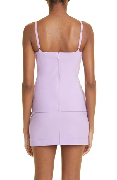 Nensi Dojaka Cutout Padded Corset Top In Lavendula