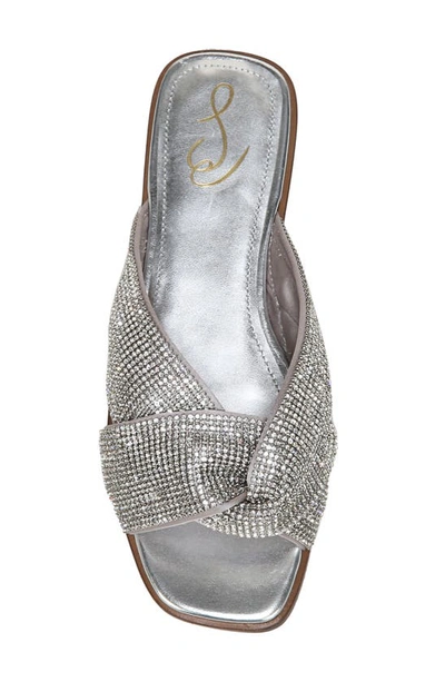 Shop Sam Edelman Issie Slide Sandal In Silver