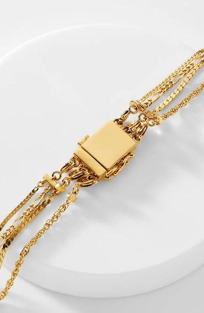 Shop Nadri Gemma Layered Chain Necklace In Gold