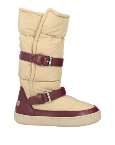 Shop Isabel Marant Woman Boot Beige Size 11 Nylon