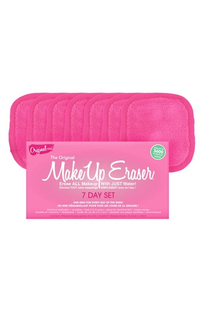 Shop Makeup Eraser 7-day Mini  Set With Laundry Bag In Pink