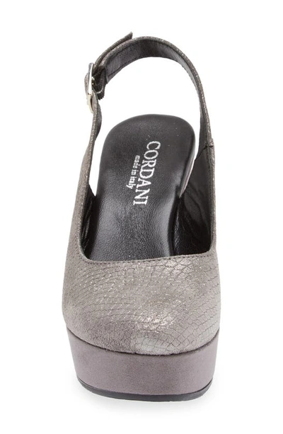 Cordani Torrie Platform Slingback Pump In Harley Mink