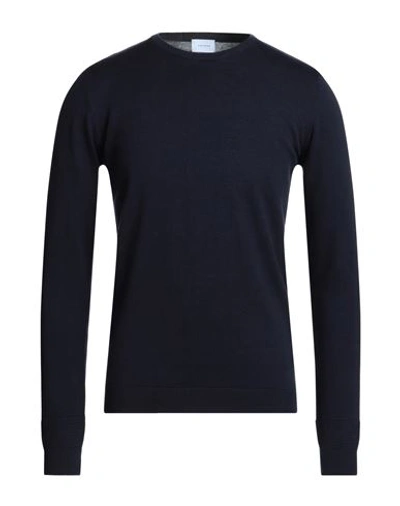 Shop Sseinse Man Sweater Navy Blue Size M Cotton