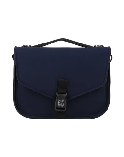 Shop Save My Bag Woman Handbag Navy Blue Size - Textile Fibers