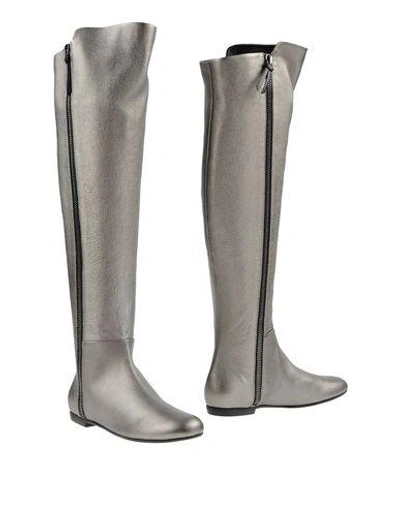 Shop Giuseppe Zanotti Boots In Grey