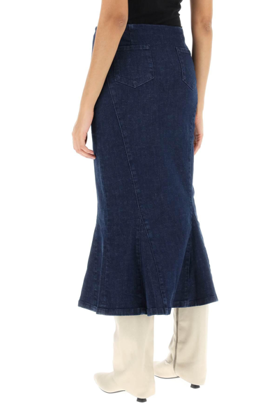 Paloma Wool High-waist Denim Midi Skirt