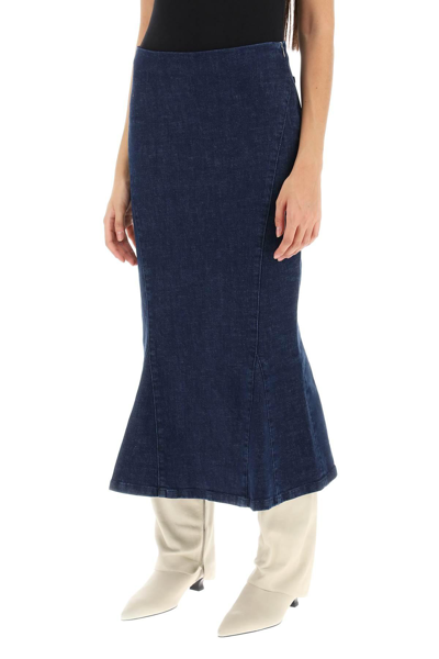 Paloma Wool High-waist Denim Midi Skirt