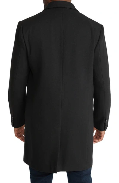 Shop Johnny Bigg Brentford Twill Overcoat In Black