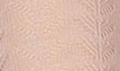 Memoi Pelerine Pointelle Sweater Tights In Blush