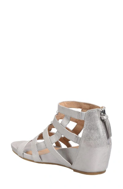 Shop Söfft Rio Ii Strappy Wedge Sandal In Anthracite