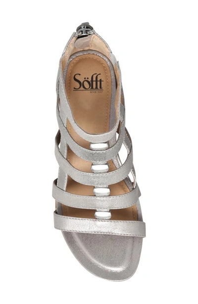 Söfft Rio Ii Strappy Wedge Sandal In Anthracite