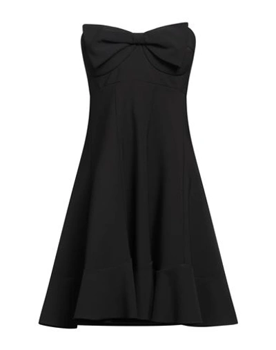 Shop Elisabetta Franchi Woman Mini Dress Black Size 10 Polyester, Elastane