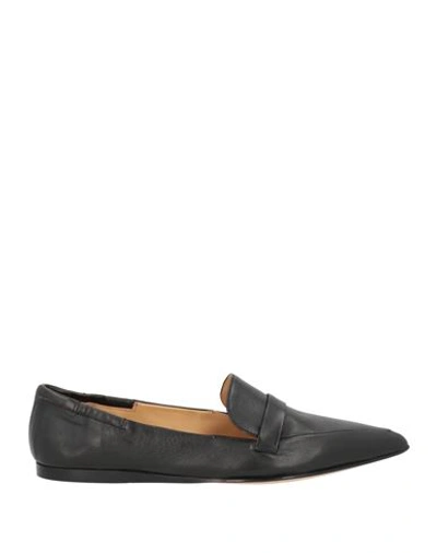 Shop Pomme D'or Woman Loafers Black Size 6 Soft Leather