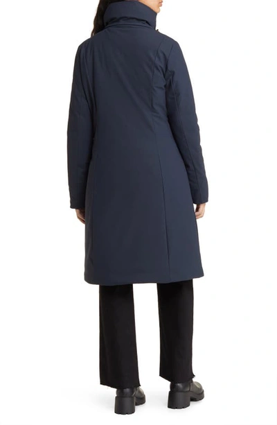 Shop Save The Duck Alkinia Coat In Blue Black