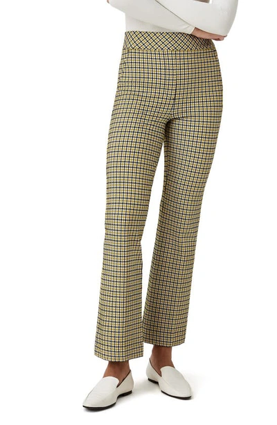 Shop Spanx The Perfect Check Kick Flare Pants In Digon Houndstooth