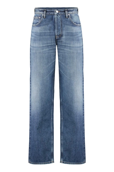 Shop Burberry Wide-leg Jeans In Denim