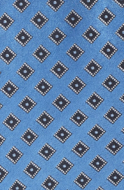 Shop Nordstrom Geometric Silk Tie In Lt Blue