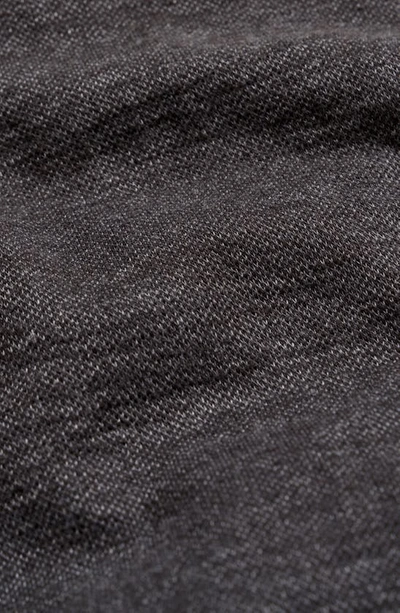 Shop Billy Reid Stand Collar Slub Cotton Blend Cardigan In Black